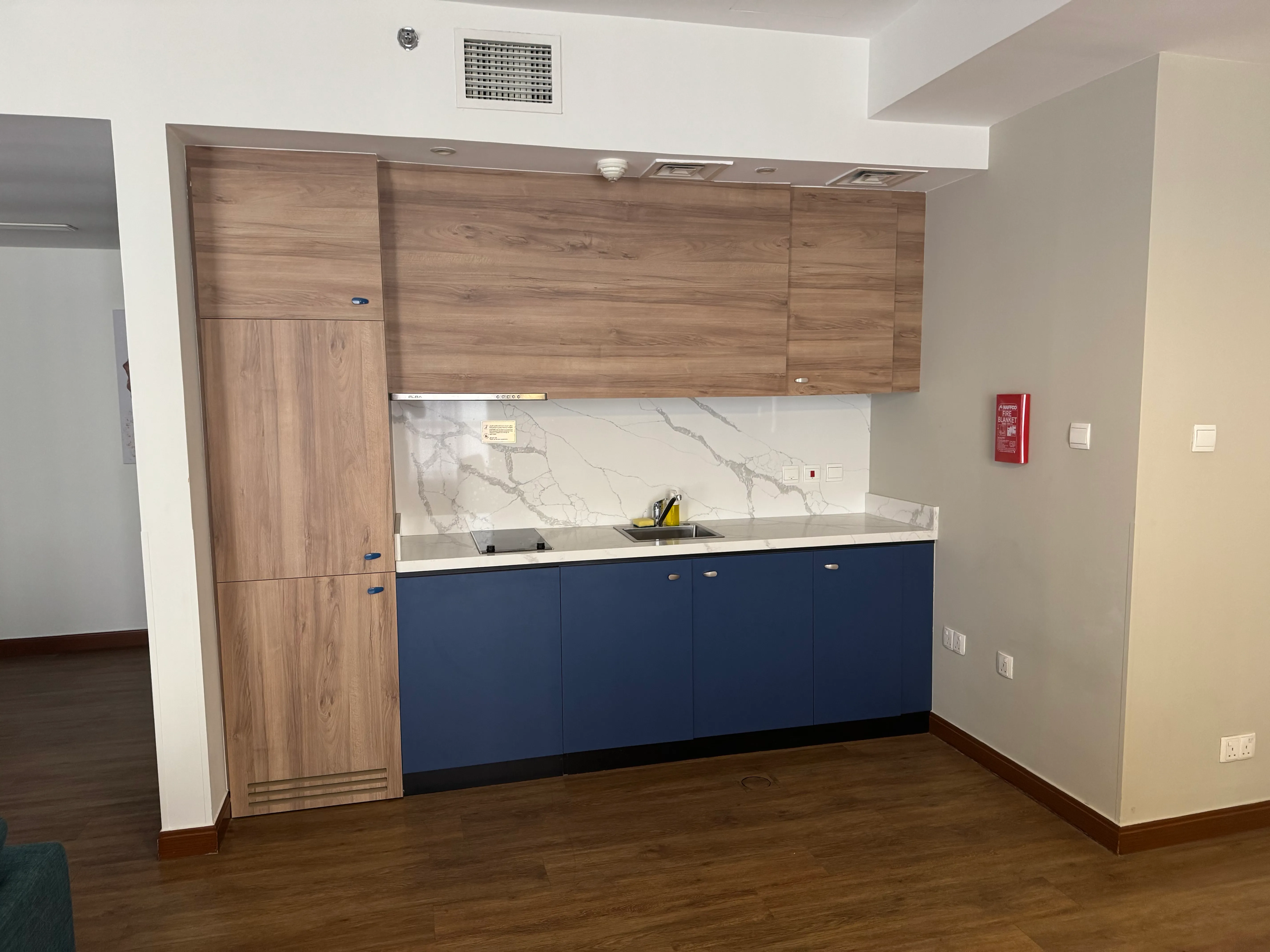 Küchenzeile in der Suite